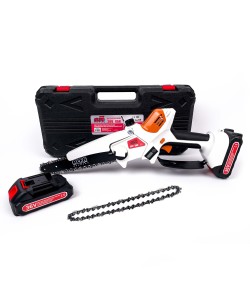 Fierastrau electric Mini drujba Alfa 36V, 8Ah 2 Acumulatori, 2 Lanturi, Sistem ungere lant, Lama 24 cm