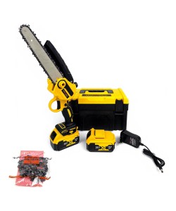 Mini Drujba KraftWorld 38V, 10 Ah, 2 Acumulatori, 2 Lanturi, Lama 20 CM