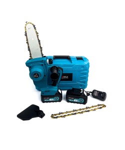 Mini Drujba KraftWorld cu 2 Acumulatori, 2 Lanturi, Lama 20 CM