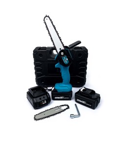 Mini Drujba / Mini Fierastrau KraftRoyal, 36V, 5Ah, 2 Acumulatori, 2 Lame, 2 Lanturi, 15CM