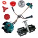 SET MOTOCOASA, MOTOR 4 TIMPI MOTOYAMA JAPAN 7.5 CP 1200RPM 6 ACCESORII  + PRASITOARE + 4 SISTEME TAIERE