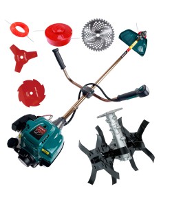 MOTOCOASA , MOTOR 4 TIMPI MOTOYAMA JAPAN 7.5 CP 1200RPM 6 ACCESORII + CULTIVATOR + 4 SISTEME TAIERE