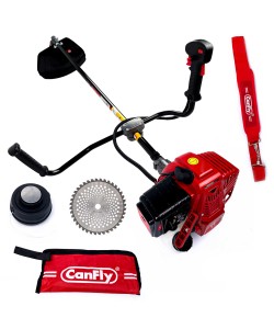 Motocoasa CanFly X3, 1.5 KW, 2 CP, 3000 RPM, Disc Vidia, Taiere Fir