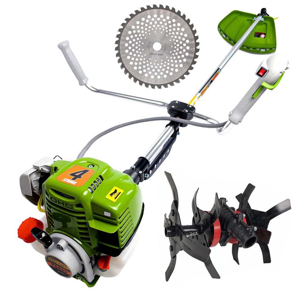 Set Motocoasa Procraft 5600, Motor 4 Timpi, 62CC, 7CP + Cultivator -