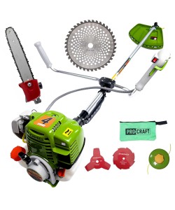 Set Motocoasa Procraft 5600, cu Motor 4 Timpi, 62CC, 7CP + Cap Drujba