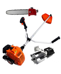 Motocoasa Alpin Profi BC430N, 4.5 CP, 2 Timpi + Freza Pamant + Drujba