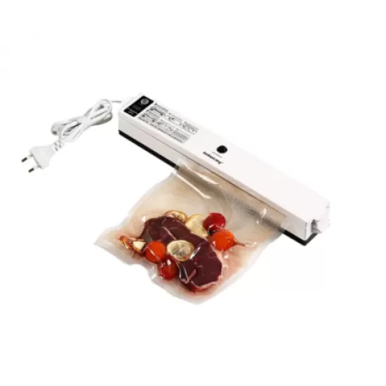 Aparat pentru vidat , Latime maxima 29.5cm, Viteza de vidare 2.5L/min, Grad de vidare 430mmHg, Alb Aparat pentru vidat , Latime maxima 29.5cm, Viteza de vidare 2.5L/min, Grad de vidare 430mmHg, Alb