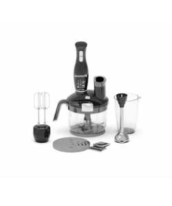 Blender 4 in 1 Hausberg HB-7710AB, capacitate bol 1.5 l, 1500 W, functie turbo, Alb/Negru