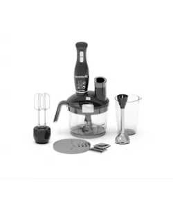 Blender 4 in 1 Hausberg HB-7710AB, capacitate bol 1.5 l, 1500 W, functie turbo, Alb/Negru