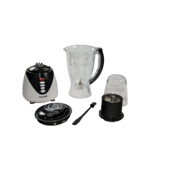 Blender cu bol 2 in 1, 1.5 l, Hausberg HB7661N, 3 viteze, 300 w, negru