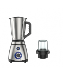 Blender cu rasnita, 600 W, recipient din inox 1.5 L, doua viteze cu pulsatii, Multicolor