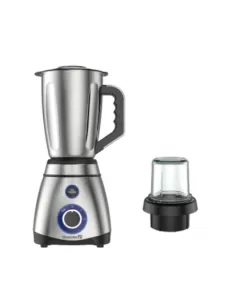 Blender cu rasnita, 600 W, recipient din inox 1.5 L, doua viteze cu pulsatii, Multicolor