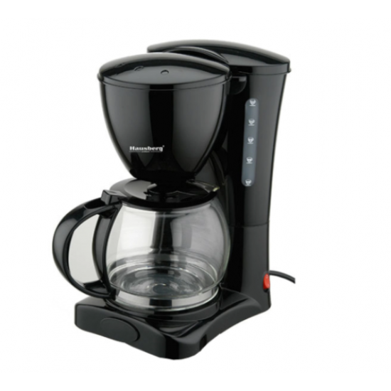 Filtru de cafea HB 3700 Hausberg, 1.2 l, 1200 W, Negru