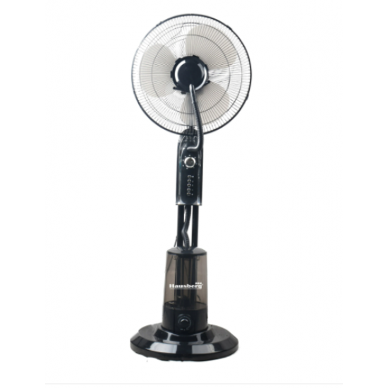 Ventilator cu pulverizare apa si umidificare Hausberg HB5600, 90W, 300 ml/h, 3 viteze, timer, telecomanda