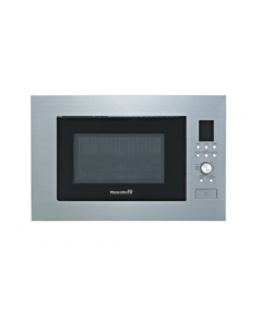 Cuptor cu microunde incorporabil Hausberg HB-8070IN, 25 l, 1400 W, Grill, Control digital, Argintiu