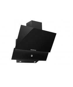 Hota Incorporabila decorativa Hausberg HB-2285AB, 60 cm, Filtru aluminiu, Alb/Negru