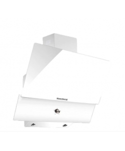 Hota Incorporabila decorativa Hausberg HB-2285AB, 60 cm, Filtru aluminiu, Alb/Negru