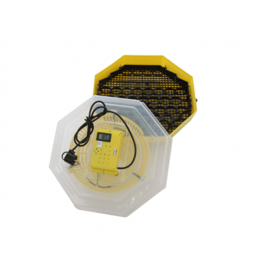 Incubator electric oua cu dispozitiv de intoarcere si termometru Cleo 5DT, 230 V, 41 oua capacitate, 38°C temperatura incubare