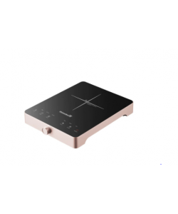 Plita cu inductie Hausberg HB-1526RZ, Roz, 2000W, control tactil, o zona de gatit