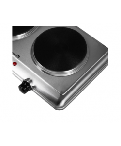 Plita electrica 2Q HB-545, Inox, 1500W+1000W