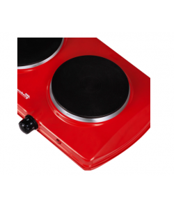 Plita Electrica Hausberg HB-520RS, 2500W ,Dotata cu 2 Butoane a Temperaturii, Rosu
