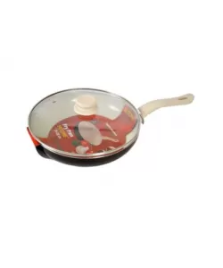 Tigaie ceramica, Ertone MN828, 28cm, capac sticla inclus