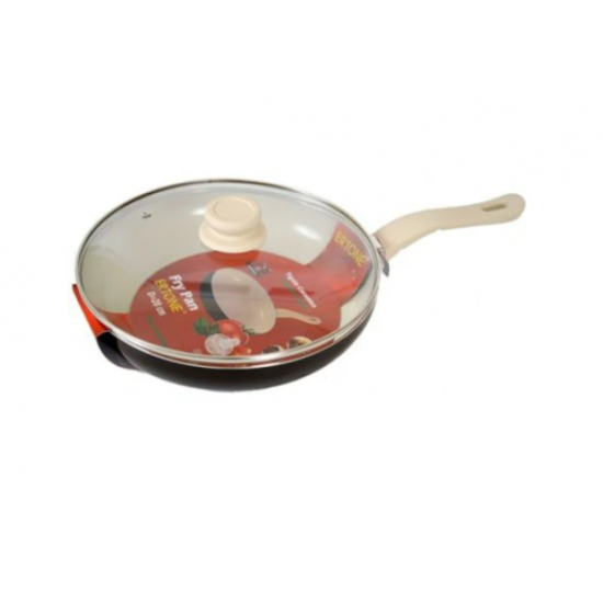 Tigaie ceramica, Ertone MN828, 28cm, capac sticla inclus