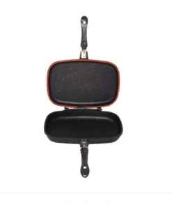 Tigaie Dubla Grill Hausberg HB-H1540NG, interior antiaderent Tigaie Dubla Grill Hausberg HB-H1540NG, interior antiaderent