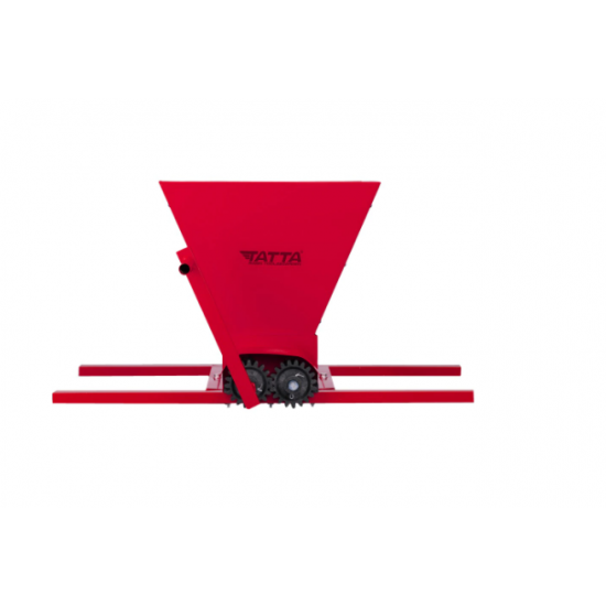 Zdrobitor de struguri manual Tatta TZ1802RS, Metalic, 300 Kg/h, cuva detasabila 20 L, Rosu
