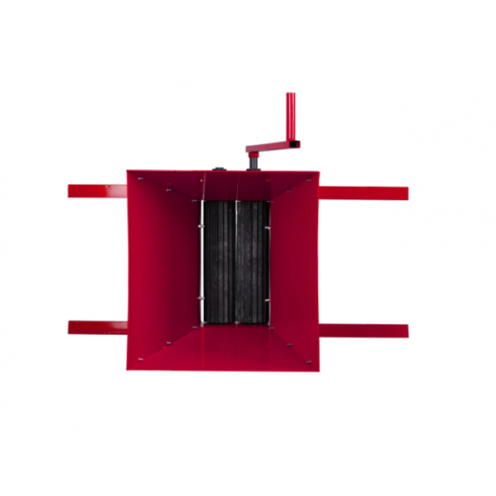 Zdrobitor de struguri manual Tatta TZ1802RS, Metalic, 300 Kg/h, cuva detasabila 20 L, Rosu