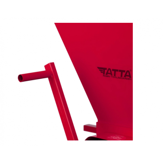 Zdrobitor de struguri manual Tatta TZ1802RS, Metalic, 300 Kg/h, cuva detasabila 20 L, Rosu