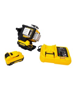 Nivela Laser German Meister, 12 Linii, 3D, 2 Acumulatori, 12V, 4Ah