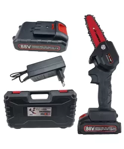 Mini fierastrau cu lant electric CAMPION 48V SuperPower, 2 acumulatori 2000mAh, incarcator, geanta de transport Mini fierastrau cu lant electric CAMPION 48V SuperPower, 2 acumulatori 2000mAh, incarcator, geanta de transport