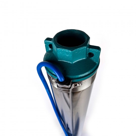 Pompa submersibila de mare adancime, 16 Turbine, cablu 30m inox, corp Inox, 10 m³/h, 160m, Aquamann Premium 4QJD2-80/16-1.1 Pompa submersibila de mare adancime, 16 Turbine, cablu 30m inox, corp Inox, 10 m³/h, 160m, Aquamann Premium 4QJD2-80/16-1.1