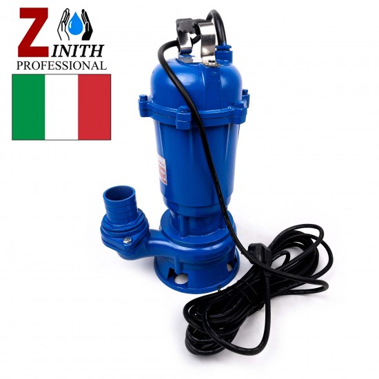 Pompa Submersibila din Fonta cu Plutitor, ZINITH ITALY Apa Murdara, 2 Toli, 323 L/MIN, 1.7 CP. 1.25 kW