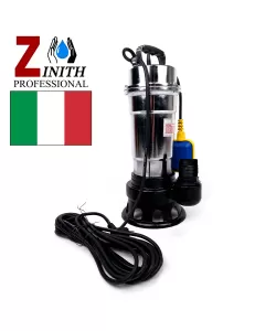 POMPA SUBMERSIBILA DIN INOX CU PLUTITOR, ZINITH ITALY APA MURDARA, 2 TOLI, 300 L/MIN, 1.7 CP. 1.25 KW POMPA SUBMERSIBILA DIN INOX CU PLUTITOR, ZINITH ITALY APA MURDARA, 2 TOLI, 300 L/MIN, 1.7 CP. 1.25 KW