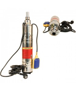 Set Pompa submersibila 1.1KW, 3m3/h, 1tol, MFE QGD3 cu Flotor, + Prelungitor 25M portocaliu