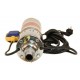 Set Pompa submersibila 1.1KW, 3m3/h, 1tol, MFE QGD3 cu Flotor, + Prelungitor 25M portocaliu