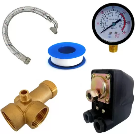 KIT Hidrofor Zinith Italy 50L Inox cu Pompa submersibila 4STM211, 1.3KW, Sistem premium complet KIT Hidrofor Zinith Italy 50L Inox cu Pompa submersibila 4STM211, 1.3KW, Sistem premium complet