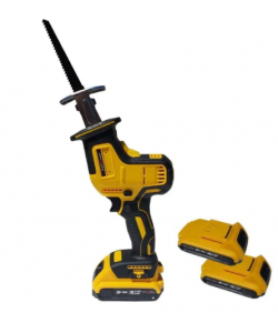 Fierastrau tip sabie KraftWorld cu 2 acumulatori 36V ,8AH, Galben