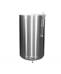Butoi INOX 150 L cu capac flotant si canea Butoi INOX 150 L cu capac flotant si canea