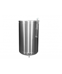 Butoi INOX 180 L cu capac flotant si canea