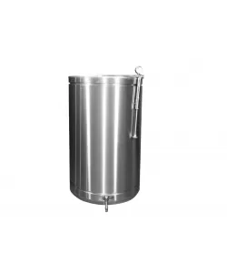 Butoi INOX 180 L cu capac flotant si canea Butoi INOX 180 L cu capac flotant si canea
