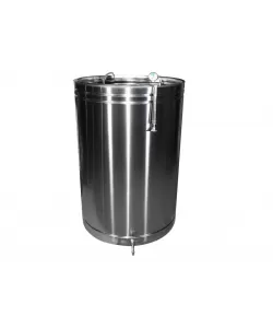Butoi INOX 550L cu capac flotant si canea Butoi INOX 550L cu capac flotant si canea