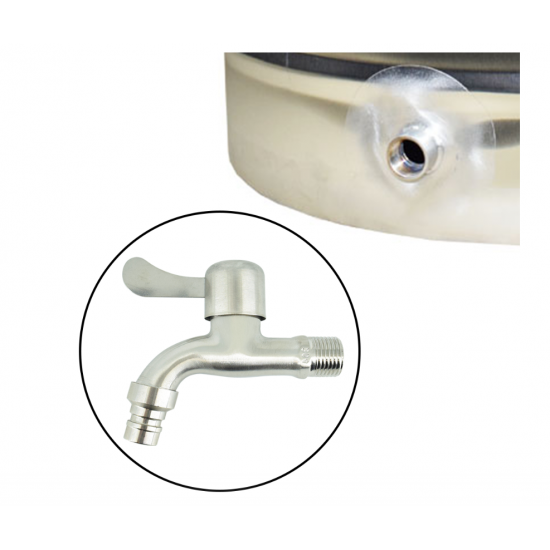 Canea de inox pentru butoaie V2