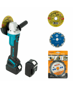 Polizor Unghiular (Flex)Cu 2 acumulatori 21 V Gsa Poland + Cadou disc cu lant, disc debitare metal, disc debitare piatra