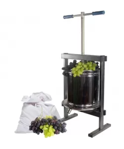Presa struguri si fructe ( Teasc ), Inox, V-Eurounelte, 15L, sac colectare inclus Presa struguri si fructe ( Teasc ), Inox, V-Eurounelte, 15L, sac colectare inclus