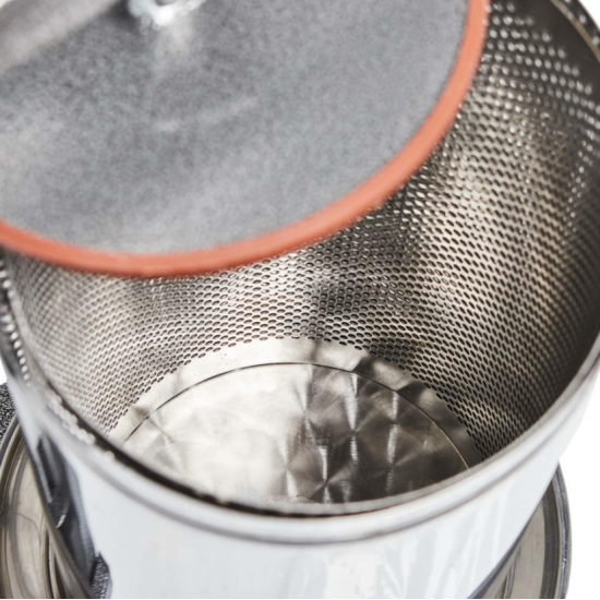 Presa struguri si fructe ( Teasc ), Inox, V-Eurounelte, 25L, sac colectare inclus