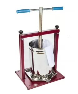 Teasc / Presa pentru struguri din Inox, 10L, VILEN, cu golire rapida Teasc / Presa pentru struguri din Inox, 10L, VILEN, cu golire rapida