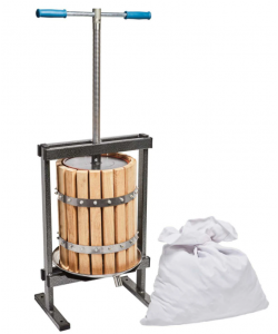 Teasc / Presa struguri din lemn Stejar, 20L, VILEN, Sac inclus